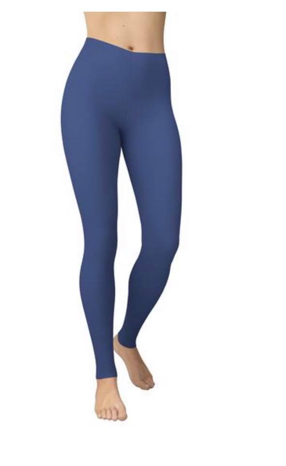 Solid Blue  Leggings - Smarty Pants Boutique NH