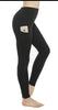 Black Compression Leggings w/ Pocket - Smarty Pants Boutique NH