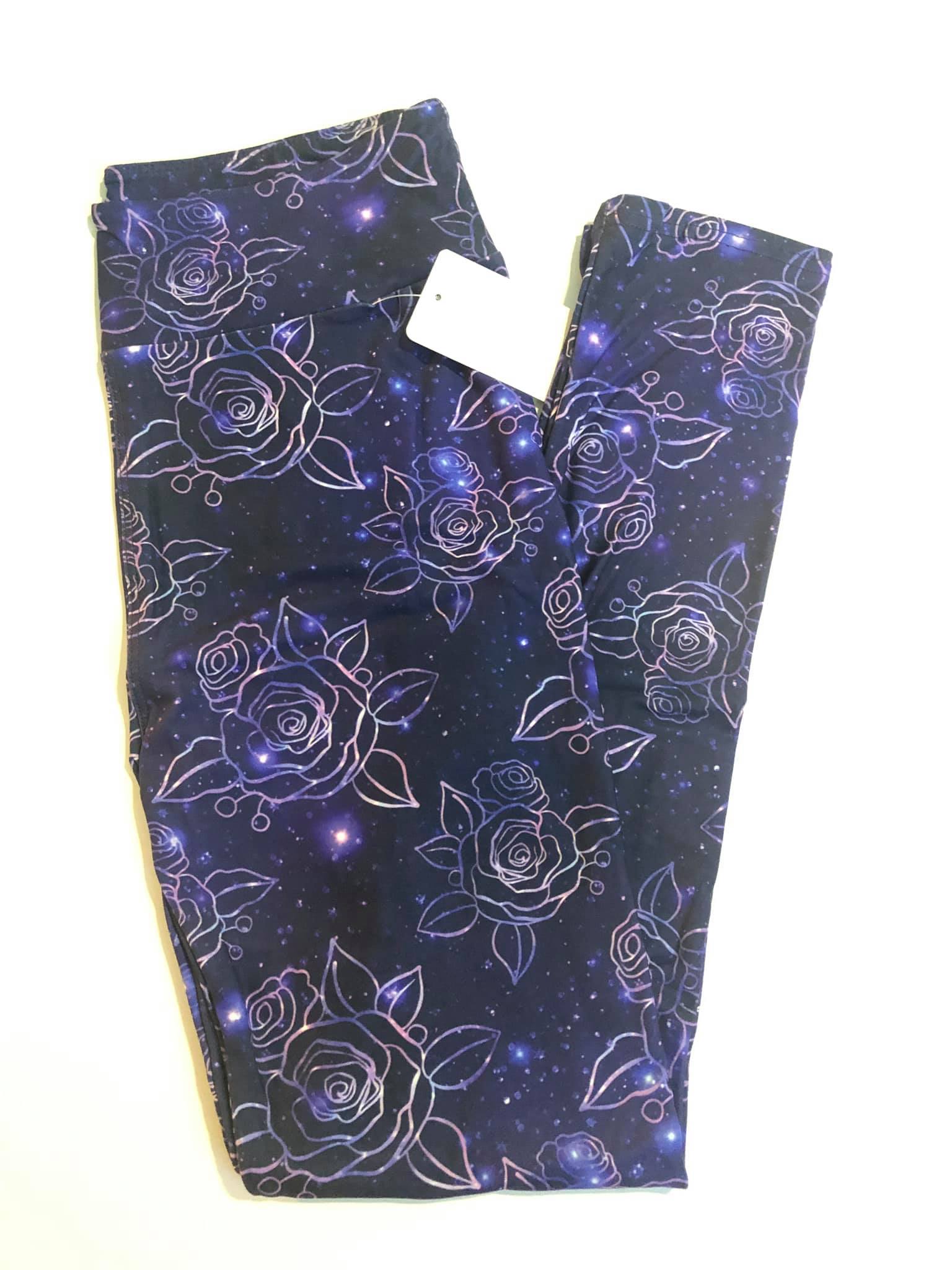 Rose Galaxy Leggings - Smarty Pants Boutique NH