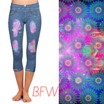 Mandala 2 Jean leggings with pockets - Smarty Pants Boutique NH