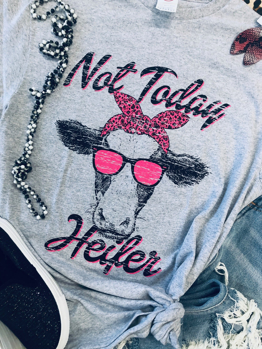Not Today Heifer Tee - Smarty Pants Boutique NH