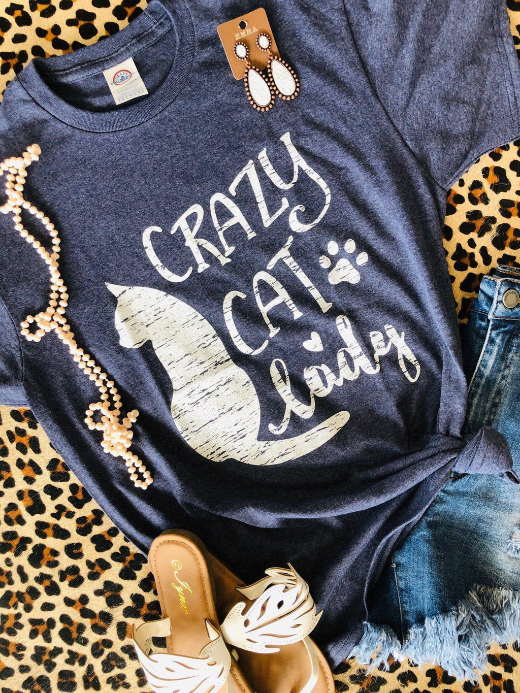 Crazy Cat Lady Tee - Smarty Pants Boutique NH