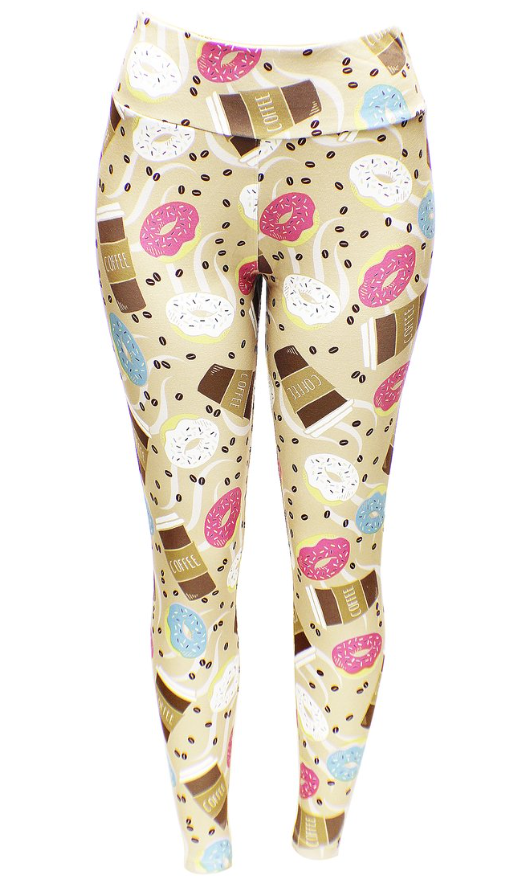 Coffee & Donut Leggings - Smarty Pants Boutique NH