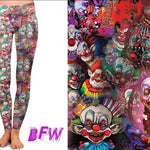 Killer Clowns Leggings, Full and Capri Joggers - Smarty Pants Boutique NH