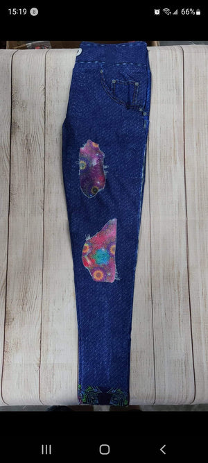 Mandala 2 Jean leggings with pockets - Smarty Pants Boutique NH