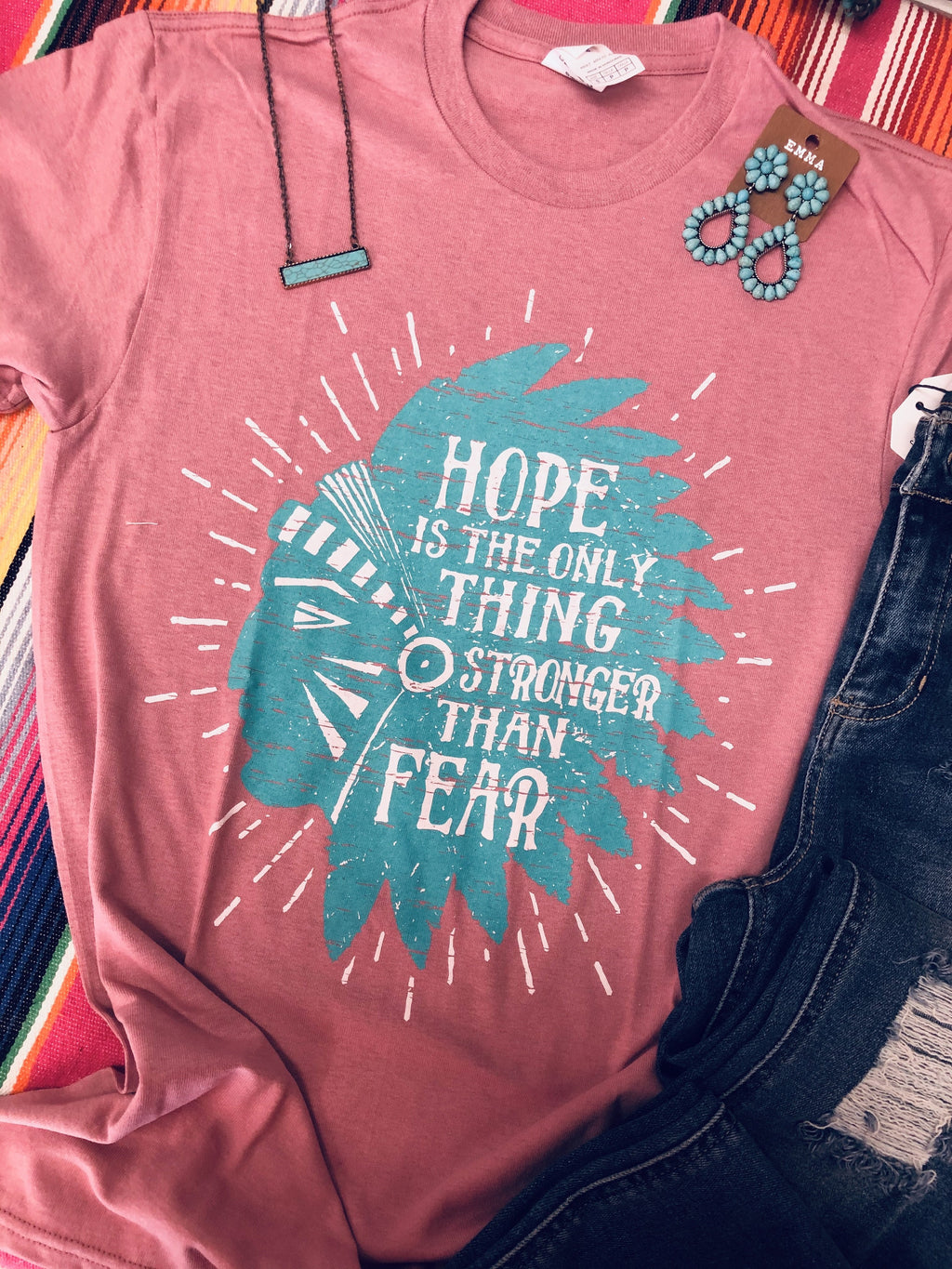 Hope over Fear Tee - Smarty Pants Boutique NH