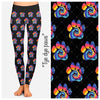 Tye Dye Paw Print Leggings - Smarty Pants Boutique NH