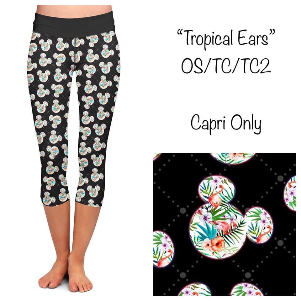 Tropical Ear Capris - Smarty Pants Boutique NH