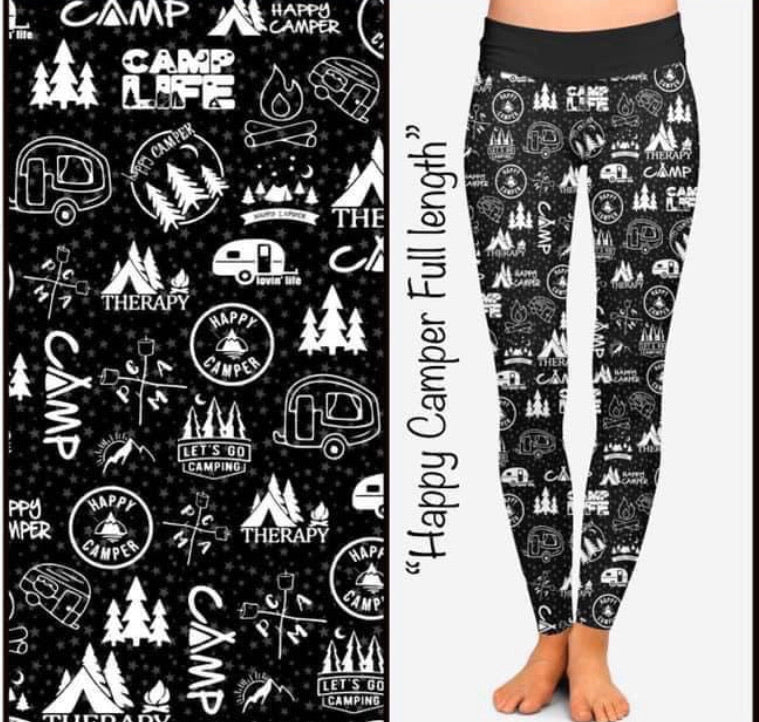 Happy Camper  Leggings - Smarty Pants Boutique NH