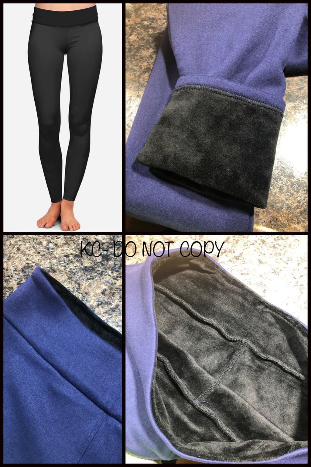 Solids Black Fleece Lined Leggings - Smarty Pants Boutique NH